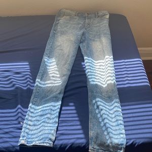 Wrangler slim slit  jeans size 28 blue new brought 2 days ago never wear before